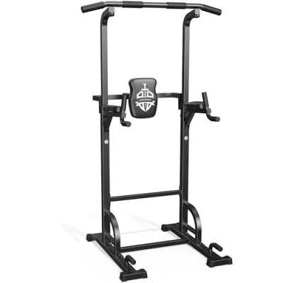 Image of Sportsroyals Power Tower Dip Station Pull Up Bar for Home Gym Strength Training Workout Equipment, 450LBS.