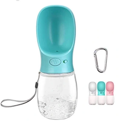 Image of COTOP Portable Dog Water Bottle 350/550ml, Pet Dispenser Antibacterial Food Grade Leak Proof Cat Travel Drink Bowl, Outdoor Drinking Cup Gift (350ml, Blue)