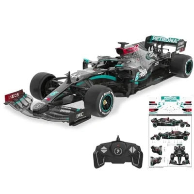 Image of Mercedes F1 Remote Control RC Car AMG W11 EQ (Scale 1:18) 2.4GHz Officially Licensed Benz Racing Toy Model Drivers Lewis Hamilton + George Russell Drive To Survive