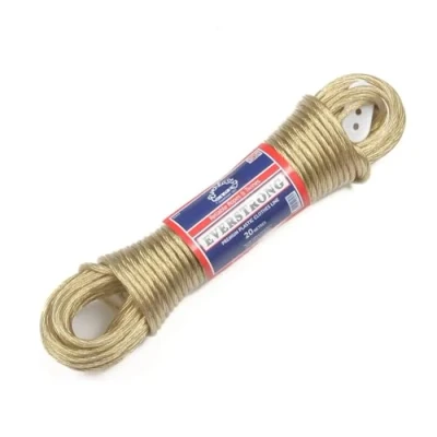 Image of Everlasto &#039;Everstrong&#039; Premium Quality Steel Core PVC Clothesline Washing Line 4.7mm Thick (Gold, x 10M)