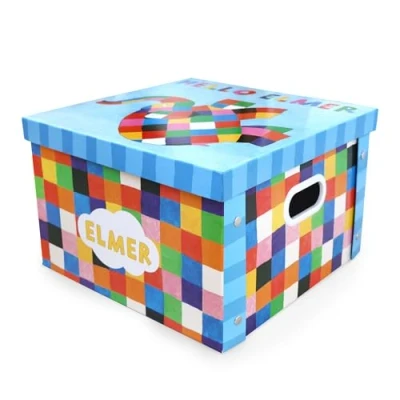 Image of ELMER Robert Frederick Patchwork Collapsible Storage Box Large