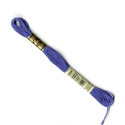 Image of DMC 117MC 3807 Embroidery Floss, Cotton, Blue, 8 m