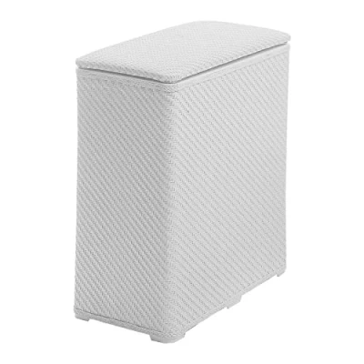 Image of Gedy by Nameeks Ambrogio Laundry Basket White 2038 Contemporary Italian Bathroom Accessories Set