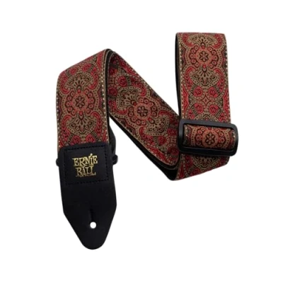 Image of Ernie Ball Crimson Paisley Jacquard Guitar Strap