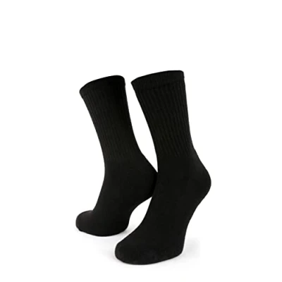 Image of Hamishkane Mens Cotton Rich Big Foot Sports Socks Thick Casual Warm Crew 5 20 Pairs Size 11 14