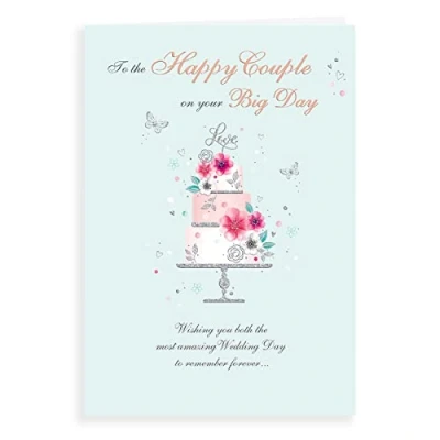 Image of Regal Publishing Classic Wedding Card 9 x 6 inches