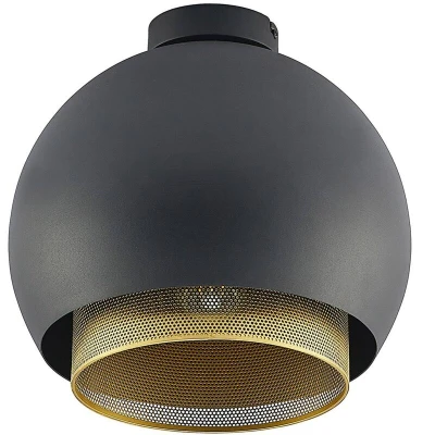 Image of Lucande Sivanel ceiling light, dual lampshade