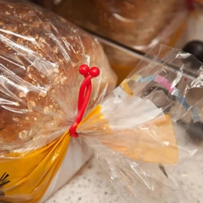 Image of 50 food bag Clips. 4cm long. Made in UK for Caraselle. Ideal preservation easy &amp; quick to seal a