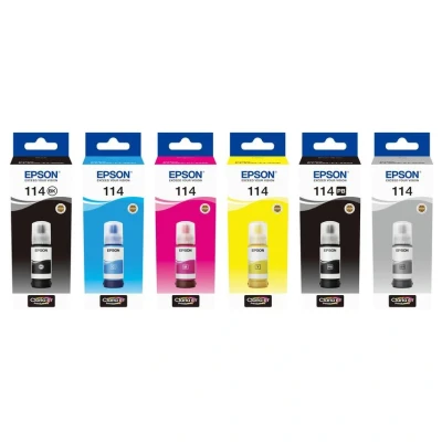 Image of Epson EcoTank 114 Pigment Black Genuine Ink Bottle