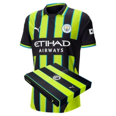 Image of PUMA Manchester City Away Shirt 2024/25 Season Authentic with Gift Box New Navy Size: S