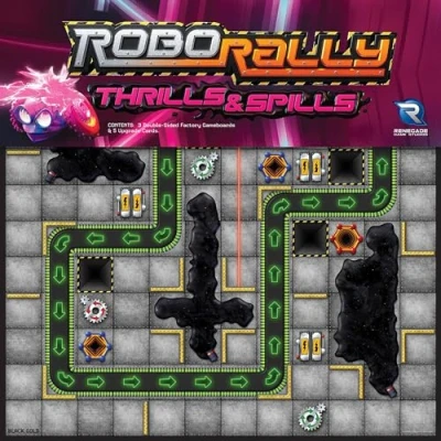 Image of Renegade Game Studios Robo Rally Thrills &amp; Spills Board Expansion Ages 12+ 2 6 Players 45 90 Minutes Playing Time