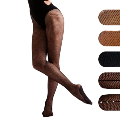 Image of Silky Dance Professional Fishnet Tights Latin Medium Black