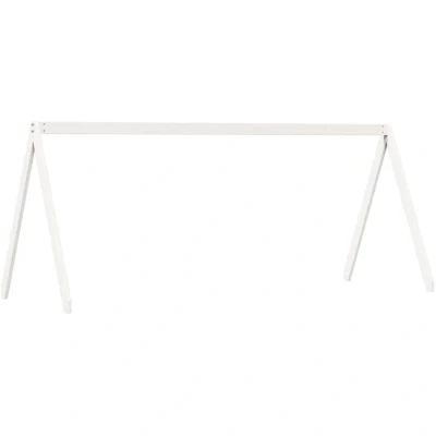 Image of vidaXL Kids&#039; Bed Roof White 199x95.5x88 cm Solid Wood Pine