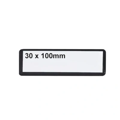 Image of Magnetic Ticket Pouches Sturdy Transparent Plastic Sleeves, Protector Sleeves H.30 x W.100mm Pack of 100 Black