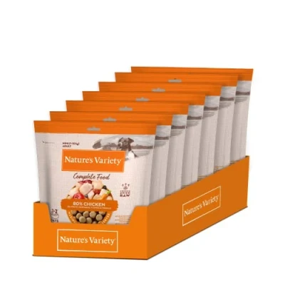 Image of Nature&#039;s Variety Complete Freezed Dried Food Chicken for Dogs Mini &amp; Small Case 7 x 120 g