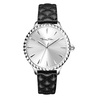 Image of Thomas Sabo Womens Analogue Quartz Watch with Leather Strap Wa0320 203 201 38 Mm