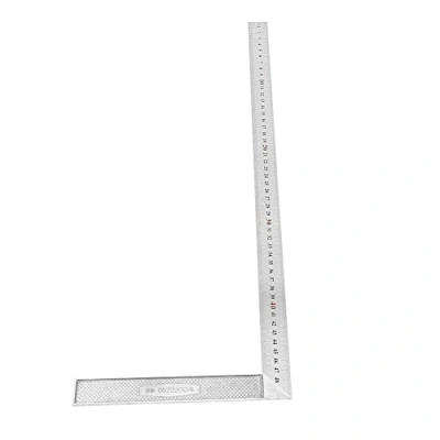 Image of L Shaped Try Square 50cm / 19.7inch Aluminum Alloy 90 Degree Framing Ruler Straightedge Straight Edge Right Angle Ruler(Thick)
