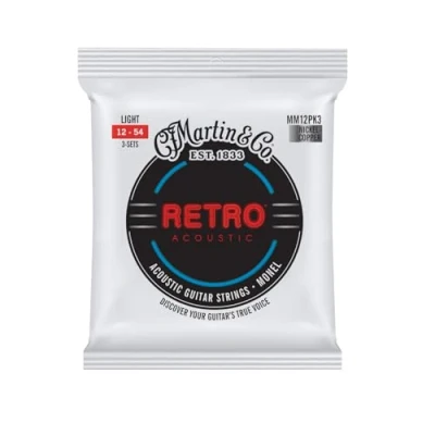 Image of Martin Strings MM12PK3 Retro Monel 3 Pack Light (12 54)