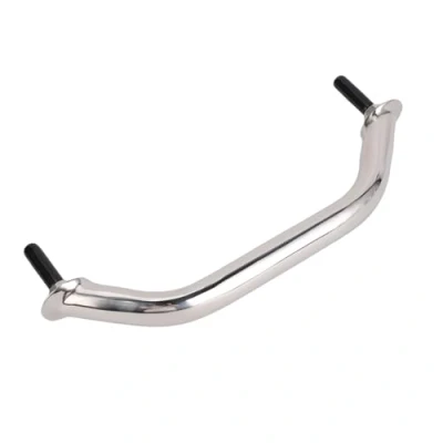 Image of aqxreight Marine Boat Handle Door Grab Bar Handrail Oval Stainless Steel Rail Grip Silver,Boat Fits for Deck[A（8inch220mm)]