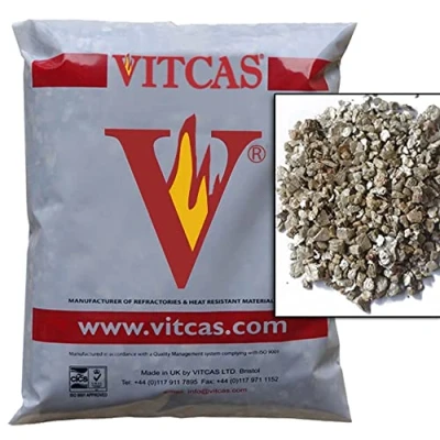 Image of Vitcas Premium Vermiculite 100 Liter Loose Fill Insulation for Pizza Ovens Superior Thermal Barrier Optimal Heat Retention and Efficient, Even Cooking Performance in Wood Fired Gas