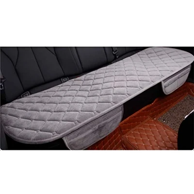 Image of HONCENMAX Soft Car Seat Cover, Plush Cushion Pad Mat Protector for Auto, Universal Sedan Hatchback SUV, Interior Accessories Rear Bottom Cover
