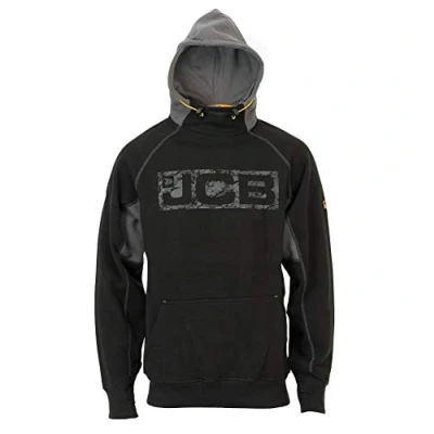 Image of JCB Horton Hoodie and Boot Socks (XXL, Black/Grey)