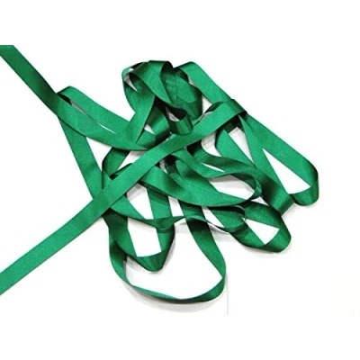 Image of Berisfords Hunter Green 15mm Double Sided Satin Ribbon 100% Polyester Yarn (1 Meter)