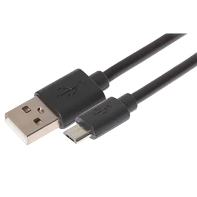Image of Maplin USB A to Micro B Cable Black, 2m, Charging and Syncing, for Samsung Galaxy S7 S6 S5 J7 Edge Note 5, Huawei, Nexus, HTC, Sony, Kindle Fire, PS4 Controller, Cameras, Speakers etc