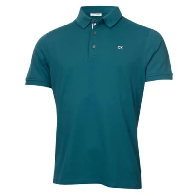 Image of Calvin Klein Mens Campus Sport Polo Shirt Petrol M