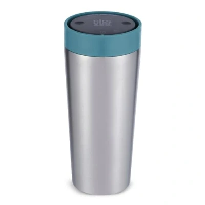 Image of Circular &amp; Co Thermal Stainless Steel Travel Mug 16oz/454ml Insulated Reusable Coffee Cup 100% Leakproof Lockable 6 Hours Hot/Cold Push Top, One Hand Open, 360 Drinking Tumbler