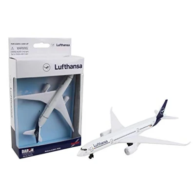 Image of Herpa 86RT 4134 Lufthansa A350 Single Airplane in Miniature for Crafting, Collecting and as a Gift, Multicoloured