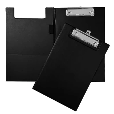 Image of A5 Black Foldover Clipboard with Pen Holder