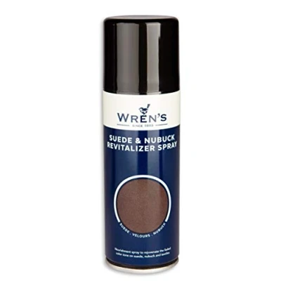 Image of Suede Velours Renovating Spray, Nourishment Shoe Boot Spray to Rejuvenate Faded Color On Suede, Nubuck, Textile Shoes Boots Bags, Wren’s Revitalizer 200 ml 6.76 fl. oz. (118 Black)