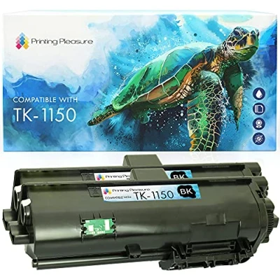 Image of 2 Compatible TK1150 Toner Cartridges for Kyocera ECOSYS M2135dn P2235dn P2235dw P2235d M2635dn M2735dw Black, High Yield (3,000 Pages)