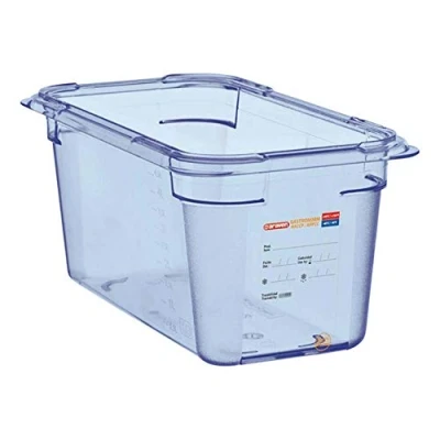 Image of Araven ABS (BPA Free) Blue Container GN 1/4 150mm