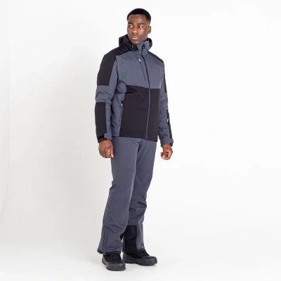 Image of Dare2B Mens Emulate Ski Jacket, Black Ebony Grey, XS EU