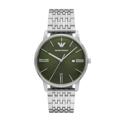 Image of Emporio Armani Men&#039;s Analog Quartz Watch with Stainless Steel Strap AR11644