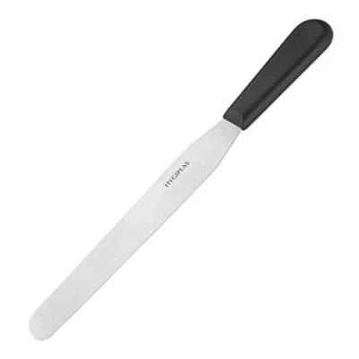 Image of Hygiplas D406 Palette Knife, Straight Flexible Blade, Black