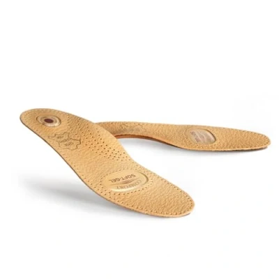 Image of Orthotic Leather Shoe Insoles Inserts with Arch Support and Gel Cushion for Men Women, Kaps Relax Gel, (Women / 6 UK 39 EUR)
