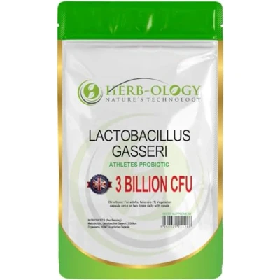 Image of HB Lactobacillus Gasseri 120 Probiotic Capsules High Strength 3 Billion CFU per Serving Non GMO, Gluten &amp; Allergen Free Made in The UK