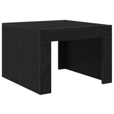 Image of vidaXL Coffee Table Black oak 50 x 35 cm Engineered wood