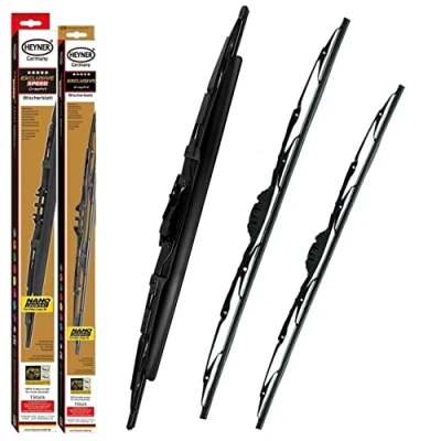 Image of Heyner Exclusive Wiper Blades For Mercedes ML 1997 2005 Spoiler Windscreen Replacement Front And Rear Set HES222217HE