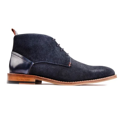 Image of Simon Carter Mens Byrd 2 Chukka Boots Blue Size UK 11