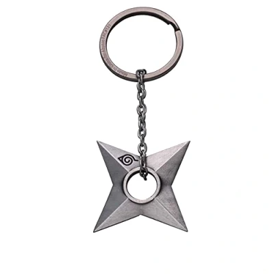 Image of ABYstyle Naruto Shuriken Konoha 3D Premium Keychain