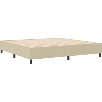 Image of vidaXL King Size Platform Bed Frame Light Green Grey, Engineered Wood, Matte Finish, 200x200 cm, Spacious Storage