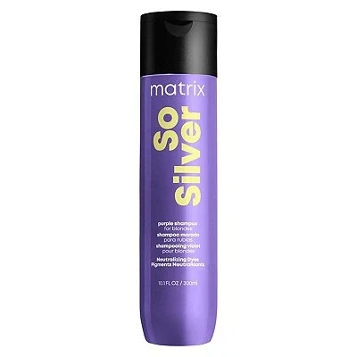 Image of Matrix Hair Shampoo, For Blondes, Greys and Silvers, Tones + Neutralises, Total Results, So Silver, 300ml