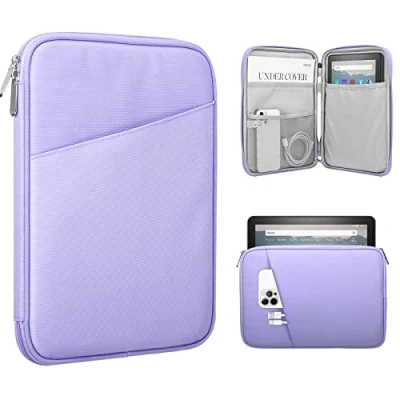 Image of TiMOVO 8 9 Inch Tablet Sleeve Case for All New iPad Mini 7 (A17 Pro, 2024), 6 (8.3 Inch, 2021), 5/4/3/2/1, Portable Protective Pouch Bag Mini, Purple