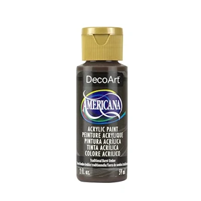 Image of DecoArt Americana Acrylic Multi Purpose Paint, Tradtional Burnt Umber