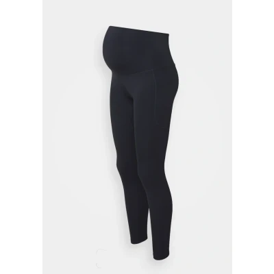 Image of Nike One Maternity Tights Comfortable Support for Expecting Runners in Black
