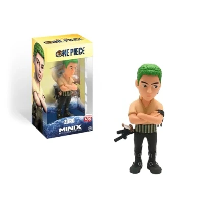 Image of MINIX Bandai Roronoa Zoro Model, Collectable Figure, Manga And Anime Toys Range, Collect Your Favourite One Piece Figures For An Film Merchandise Collection